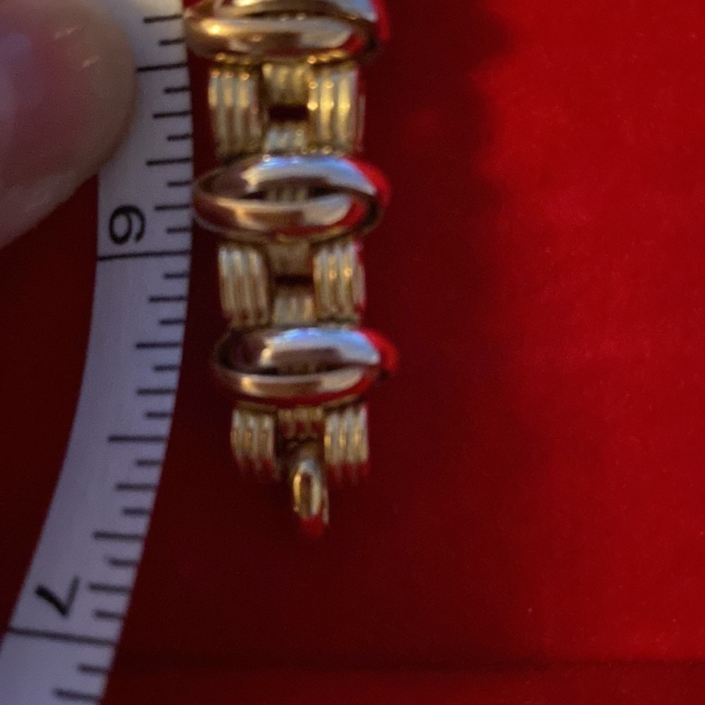 Gold Bracelet modern and unique 14k Italian Gold Jewellery woman’s bracelet 26.5 - Picture 9 of 10